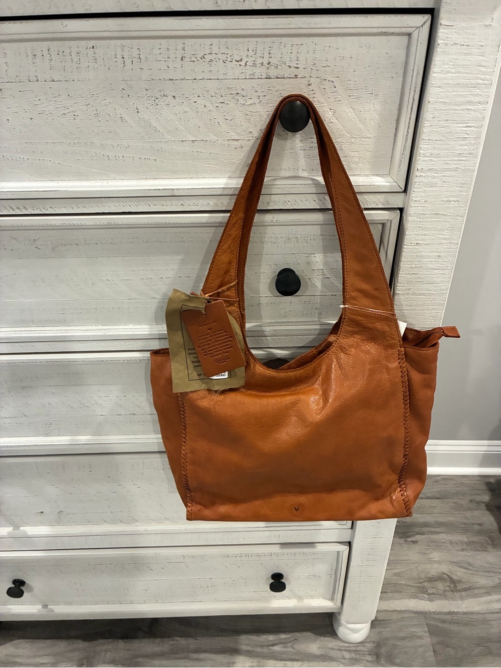 Vilenca Tote Bag in Cognac Brown